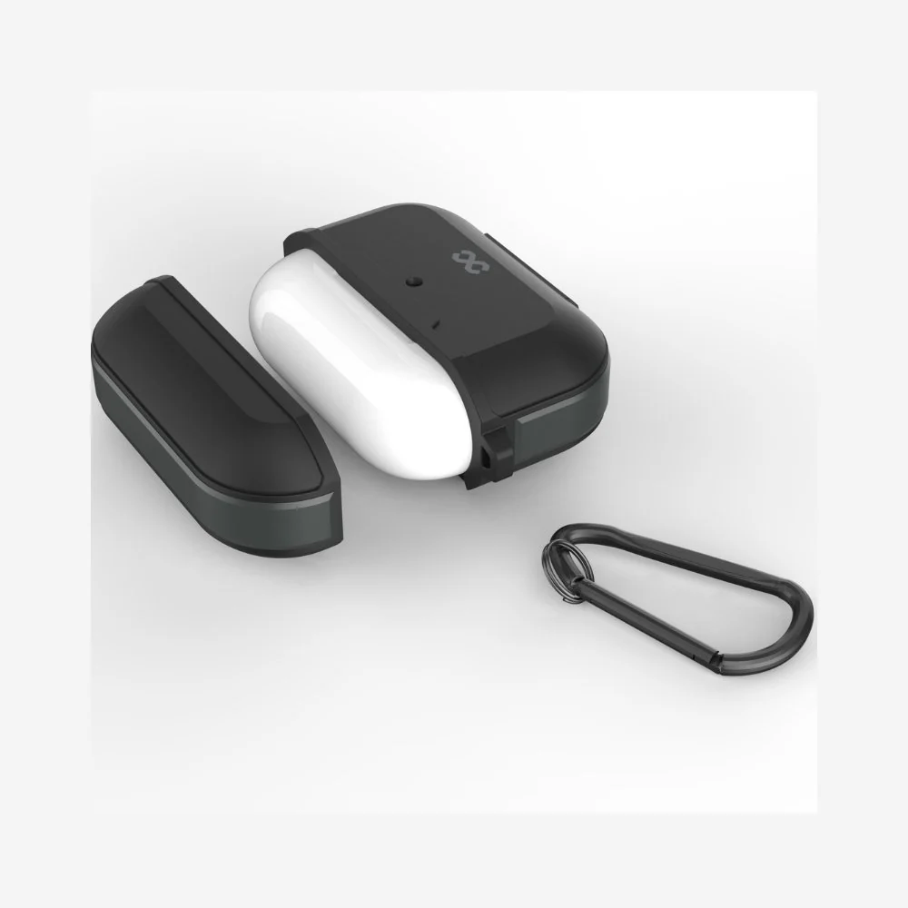 Infinyty Gravix Case with Metal Edges for AirPods Pro 2, Black - Image 3