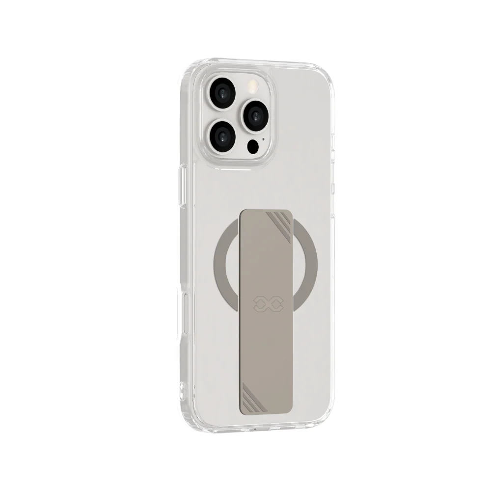 Infinyty GripX Transparent Case with Natural Titanium Grip for iPhone 16 Pro - Image 5