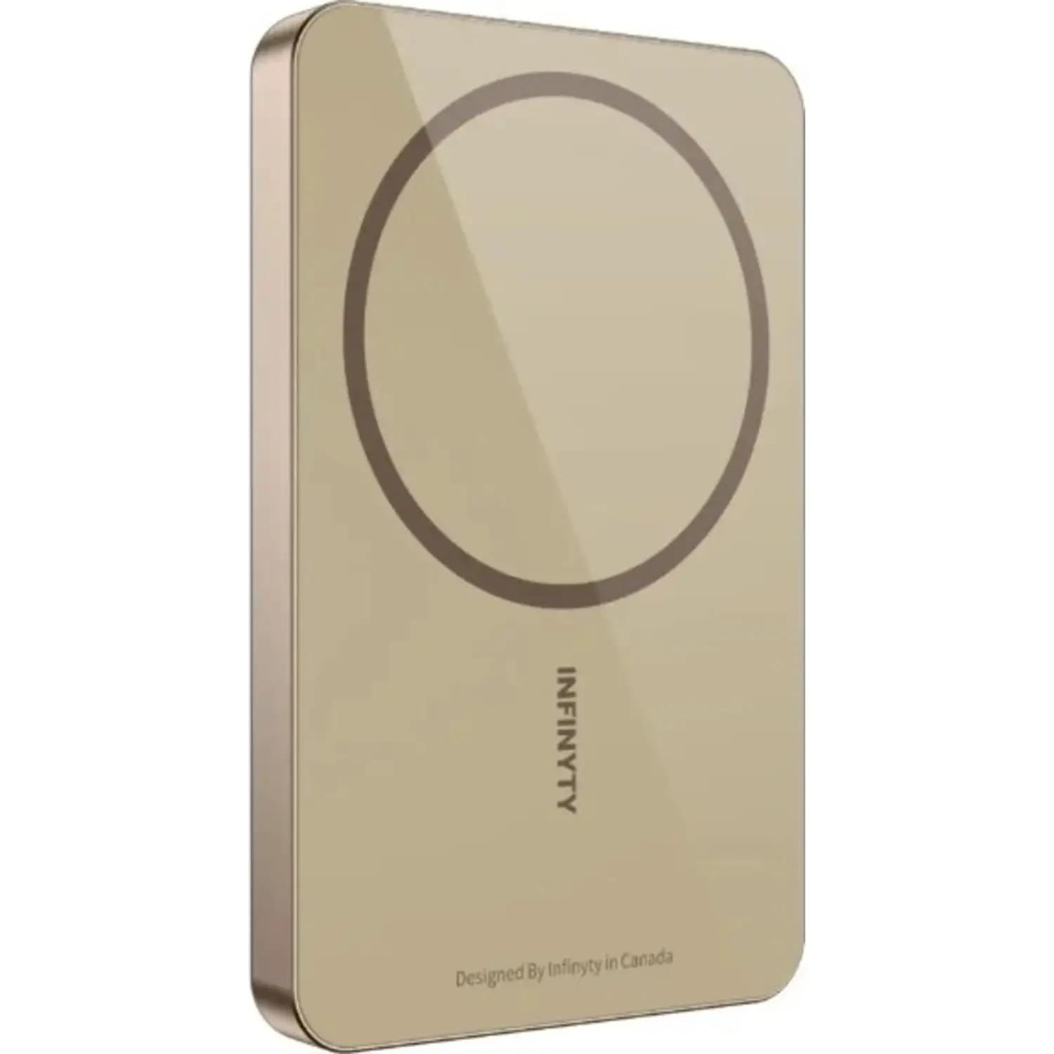 Infinyty Magnetic Wireless Power Bank 5000 mAh Desert Titanium