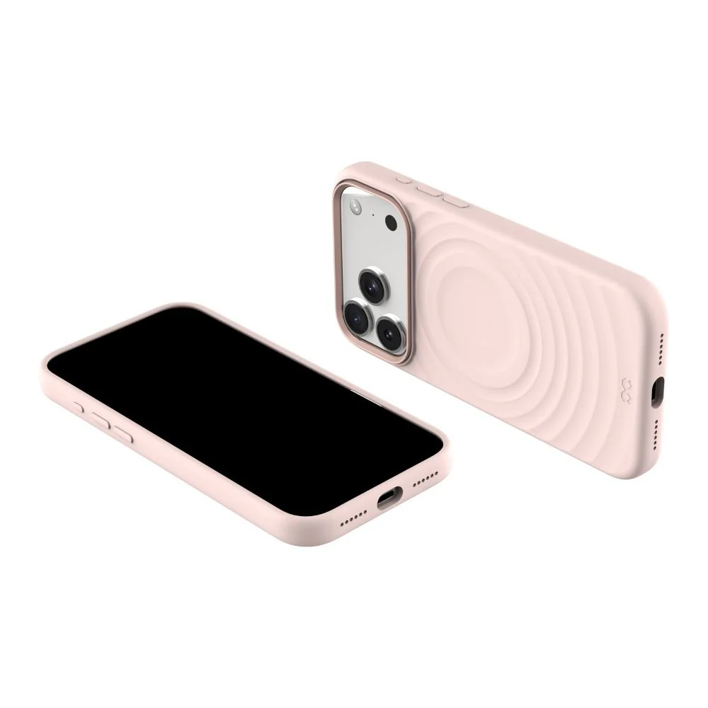 Infinyty QUIVERX Ripple Case with Metallic Camera Frame for iPhone 17 Pro, Pink - Image 5