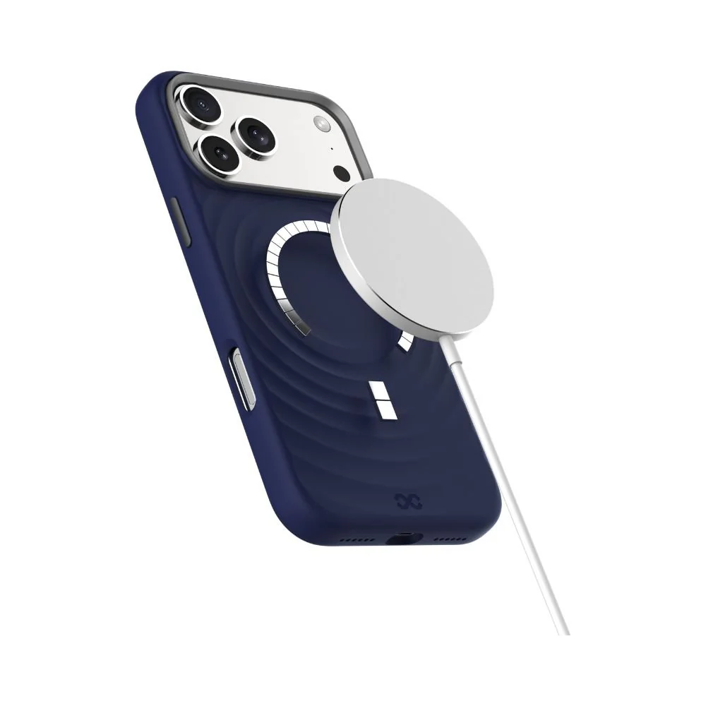 Infinyty QUIVERX Ripple Case with Metallic Camera Frame for iPhone 17 Pro Max, Blue - Image 2