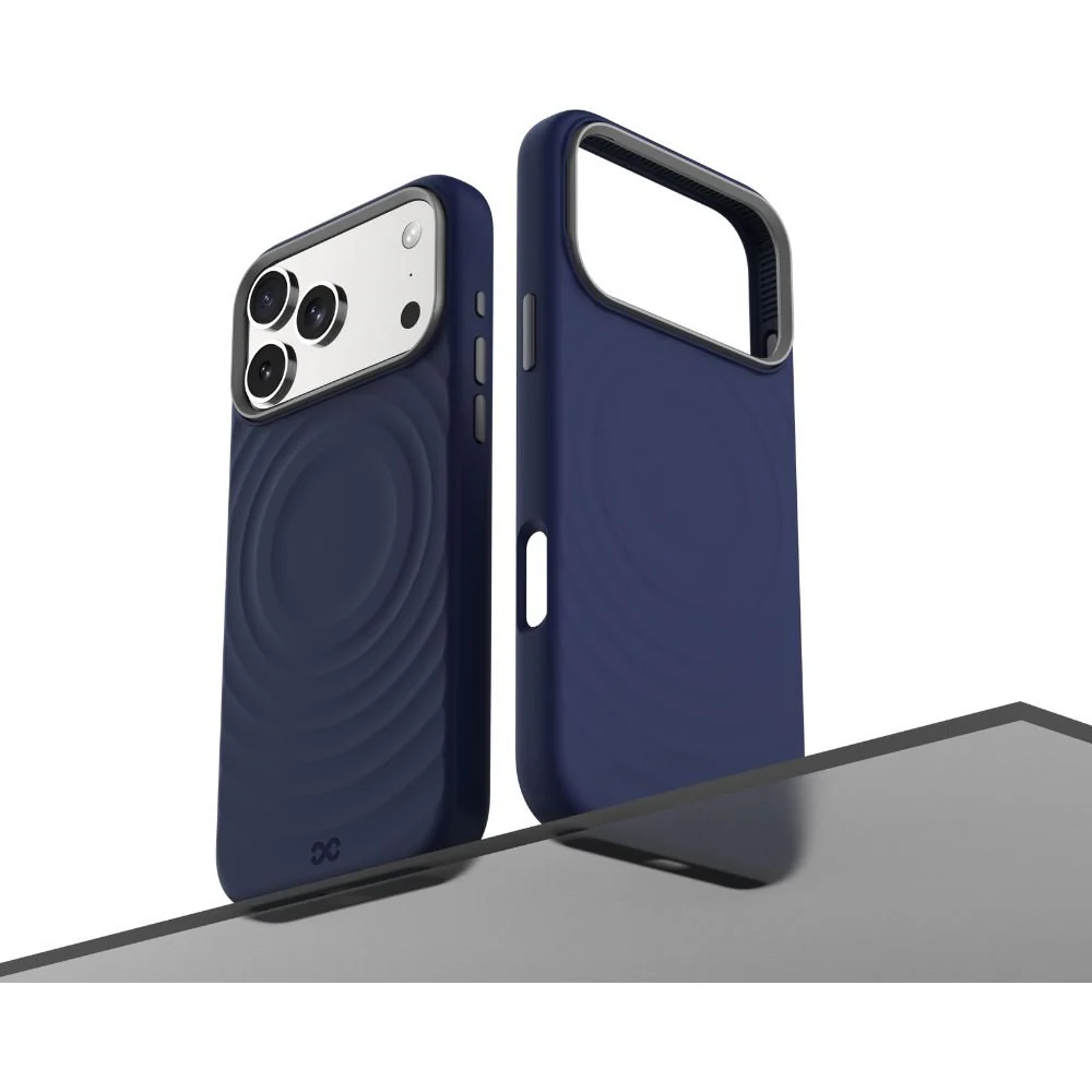 Infinyty QUIVERX Ripple Case with Metallic Camera Frame for iPhone 17 Pro Max, Blue - Image 4