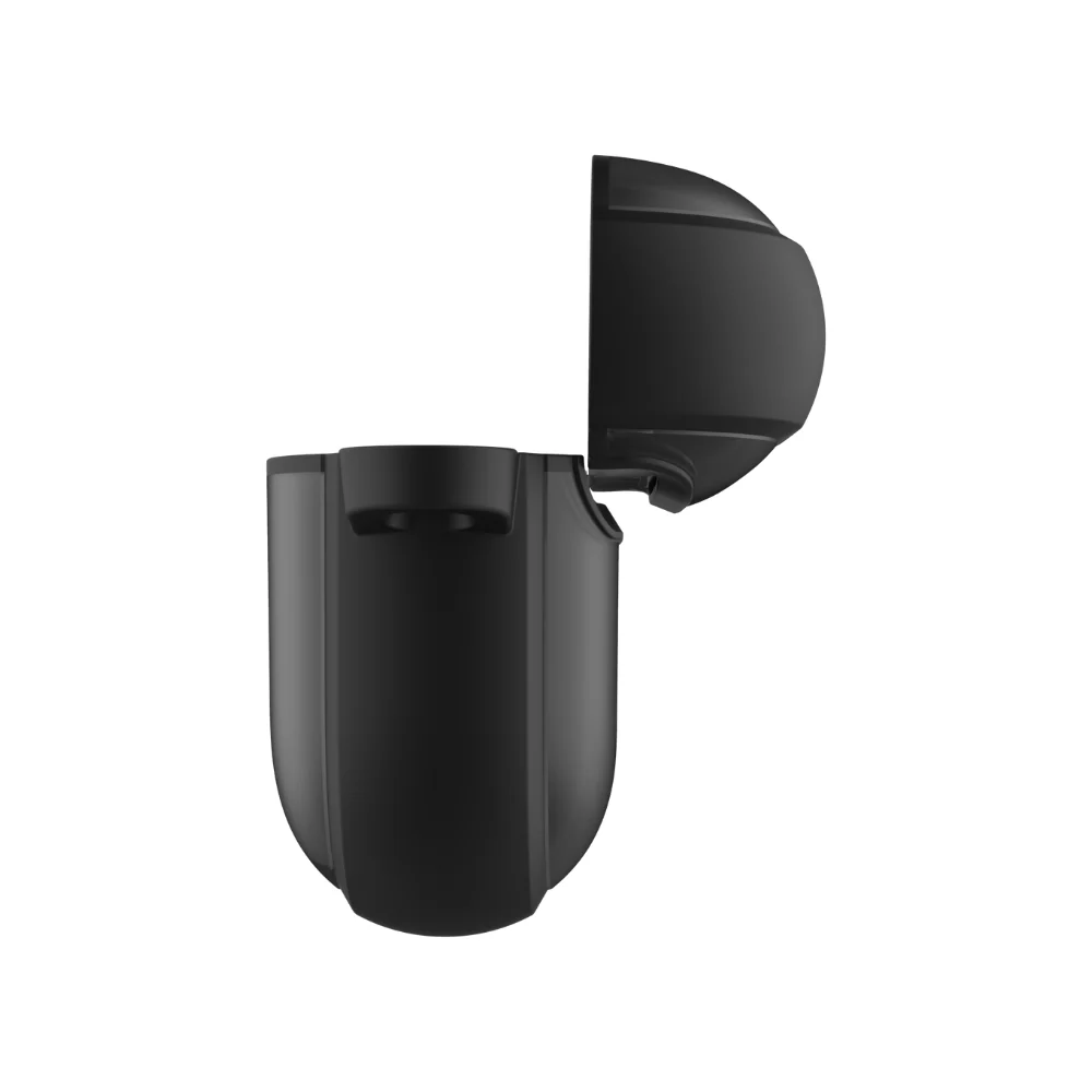 Infinyty Vizo Frosted Silicone Case for AirPods 4, Black - Image 3