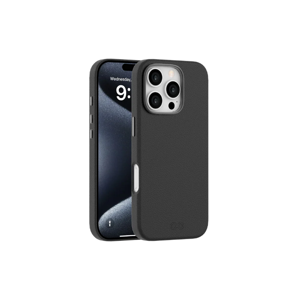 Infinyty Vogue Exquisite Leather Case iPhone 16 Pro Max, Black