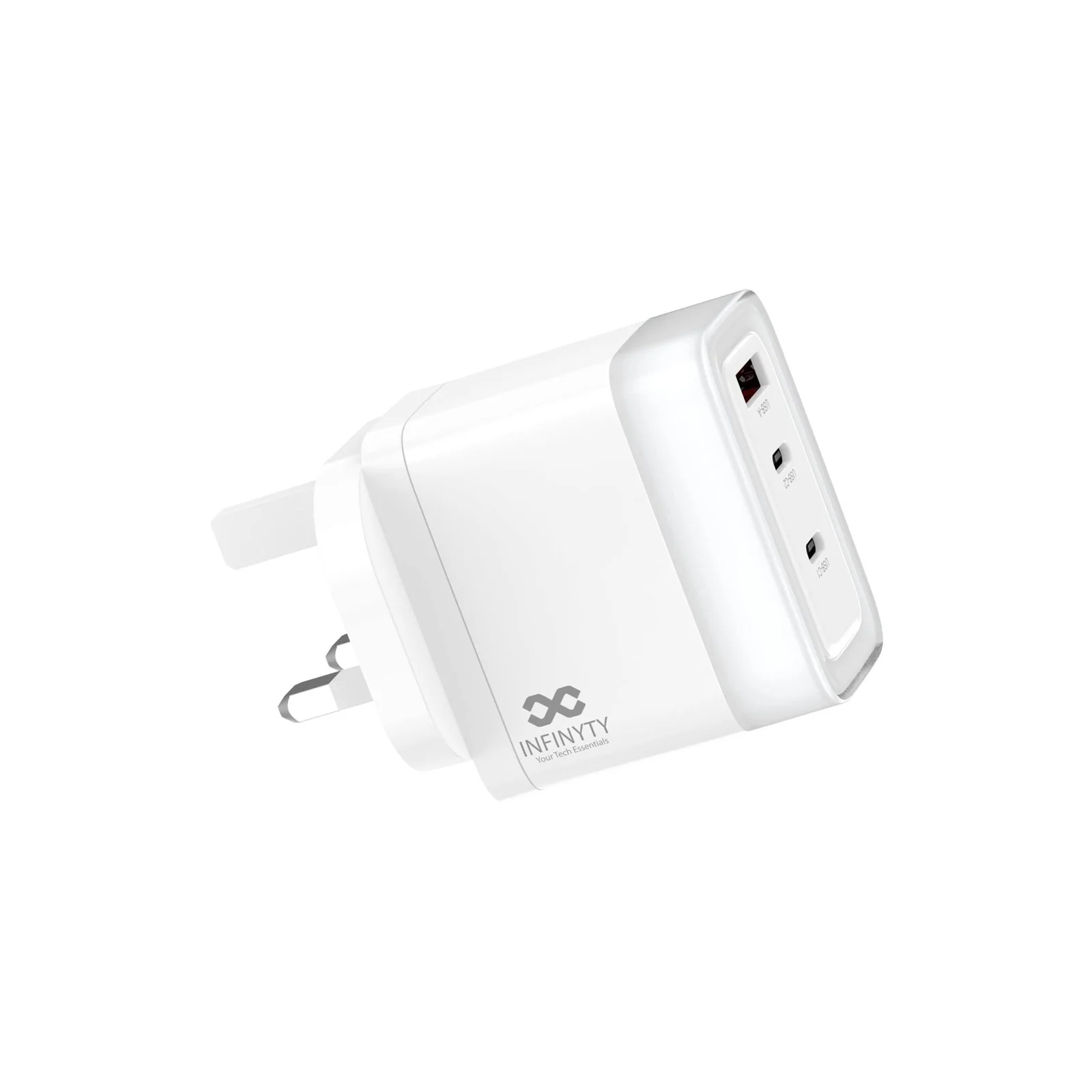 Infinyty VoltX65 Wall Charger 65W, White - Image 3