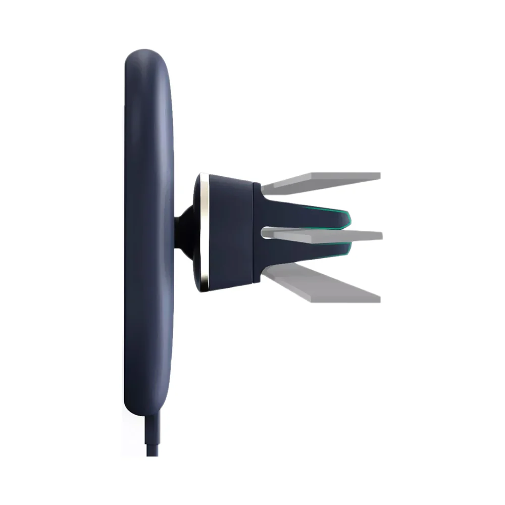 iOttie Velox MagSafe Magnetic Wireless Air Vent Mount Charger Midnight Blue - Image 2