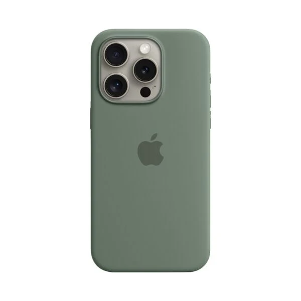 Apple iPhone 15 Pro Silicone Protective Case Cover With MagSafe Cypress