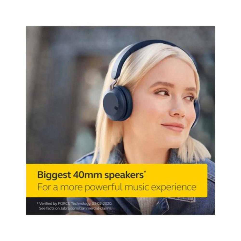 Jabra Elite Wireless On-Ear Headphone Navy - Image 2