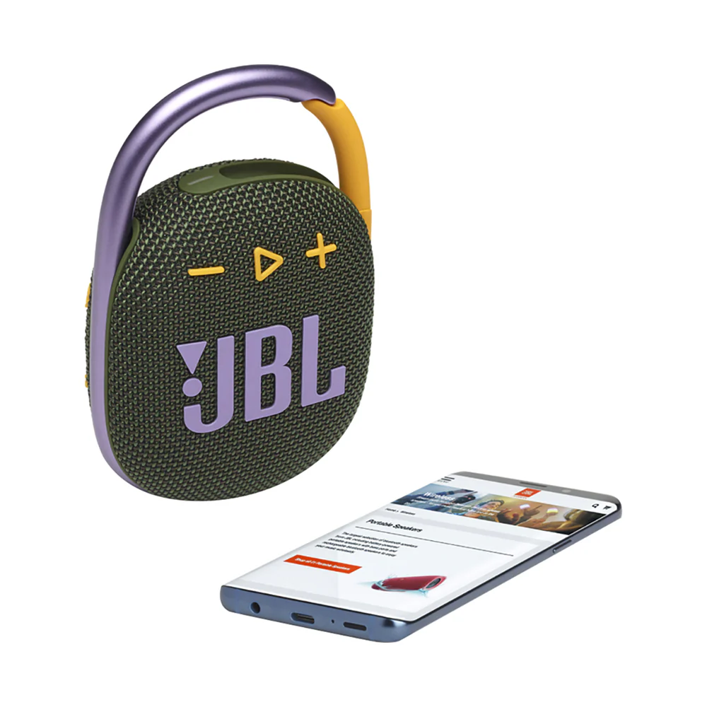 JBL Clip 4 Portable Bluetooth Speaker Green - Image 4
