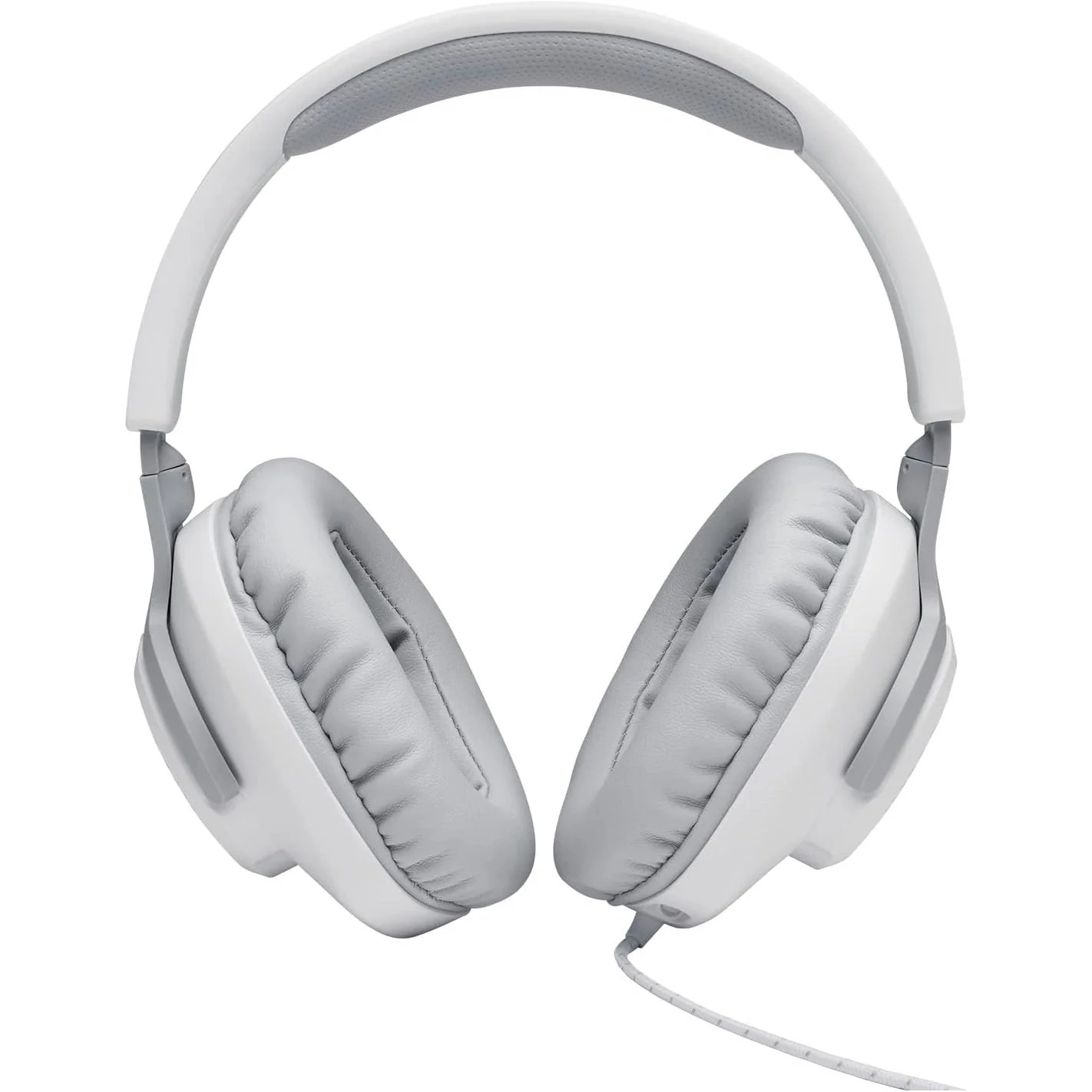 JBL Quantum 100 Wired Over-Ear Headphones White - Image 2