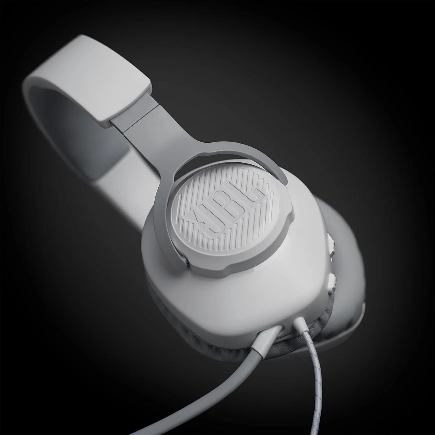 JBL Quantum 100 Wired Over-Ear Headphones White - Image 6
