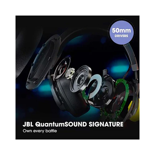 JBL Quantum 200 Wired Over-Ear Gaming Headset Black - Image 2