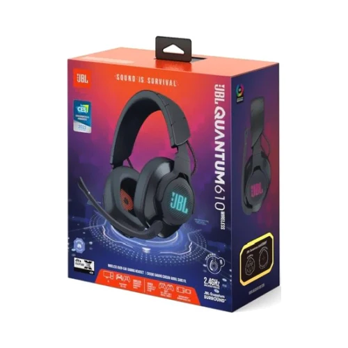 JBL Quantum 610 Wireless Over-Ear Gaming Headphones Black - Image 6
