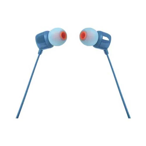 JBL T110 Wired In-Ear Earphones Blue - Image 2