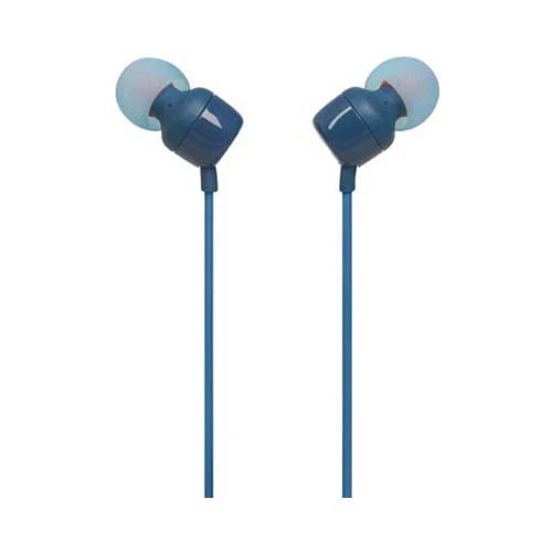 JBL T110 Wired In-Ear Earphones Blue - Image 3