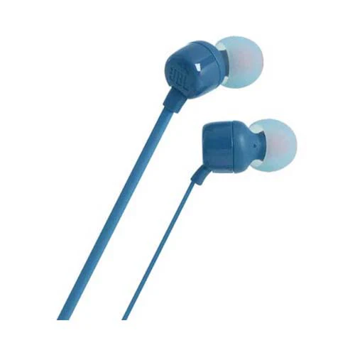 JBL T110 Wired In-Ear Earphones Blue - Image 4