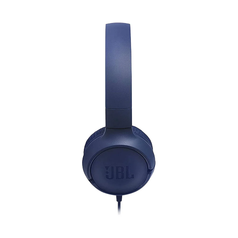JBL T500 Wired On-Ear Headphones Blue - Image 4