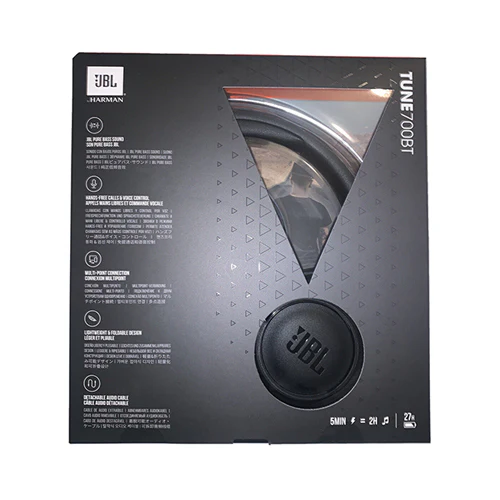 JBL Tune 700BT Bluetooth Over-Ear Headphones Black - Image 7