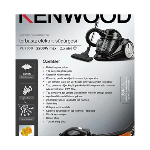 Kenwood Canister Vacuum Cleaner Black - Image 3