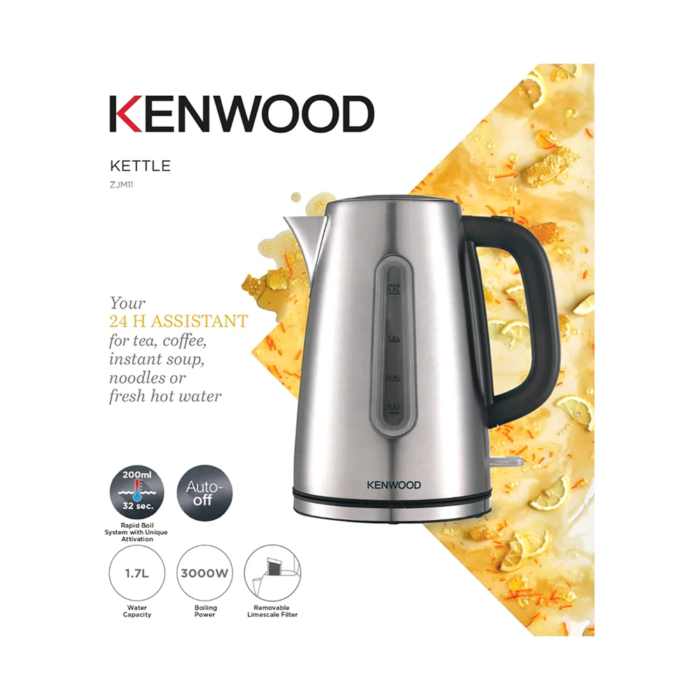 Kenwood Electric Kettle 1700ml Silver - Image 2