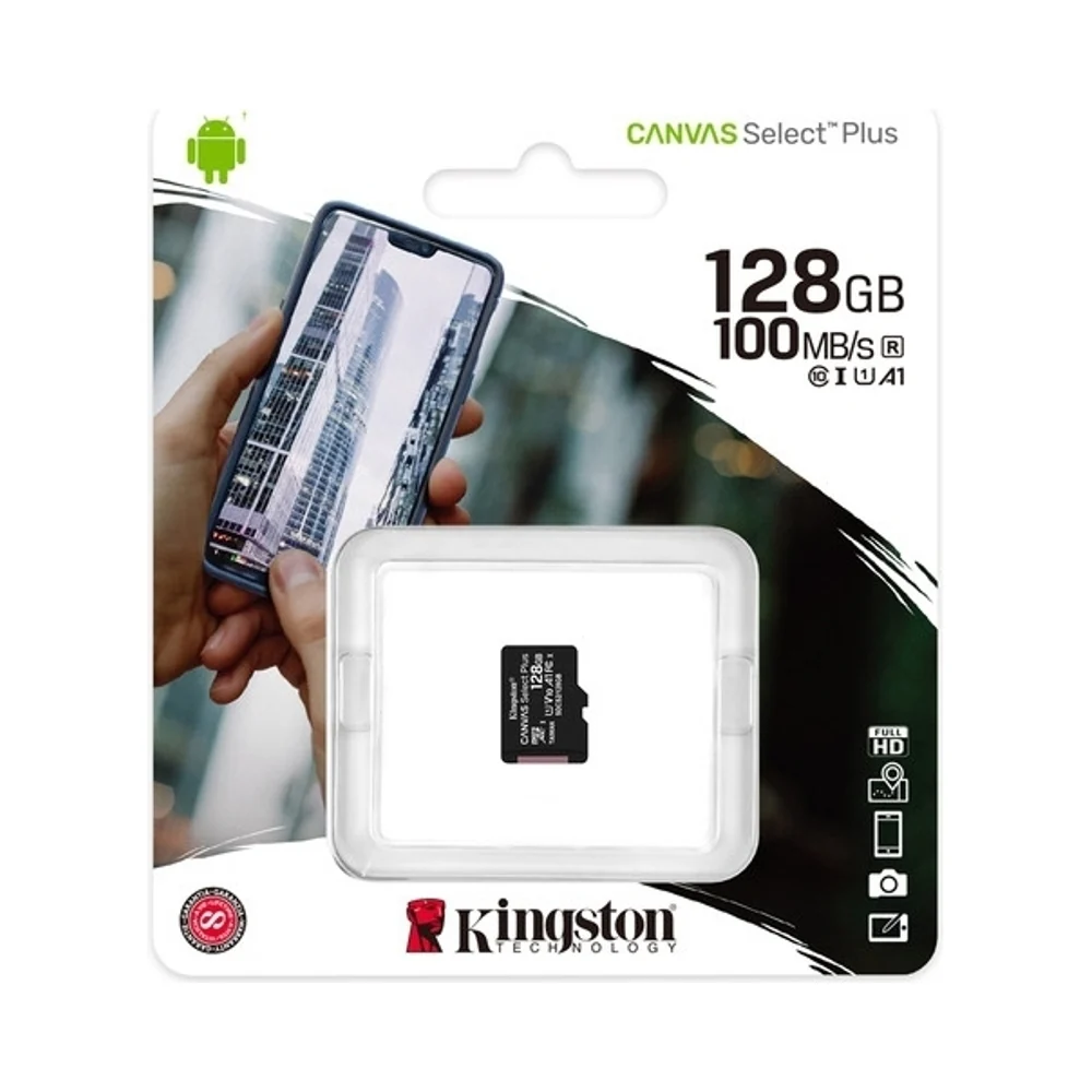 Kingston Canvas Select Plus MicroSDXC Memory Card 128GB Black - Image 5