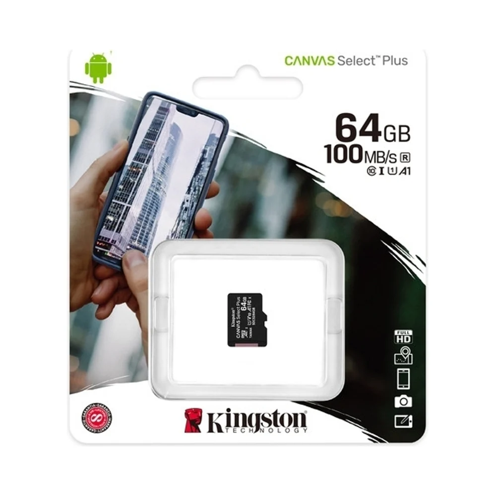Kingston Canvas Select Plus MicroSDXC Memory Card 64GB Black - Image 4