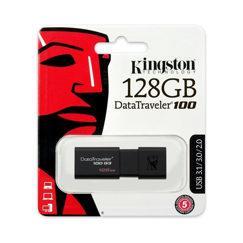 Kingston DataTraveler USB 3.1 Flash Drive 128GB Black - Image 4