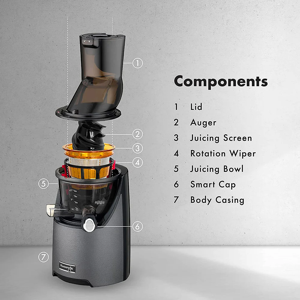 Kuvings Evo Series Slow Juicer 240W Black - Image 6