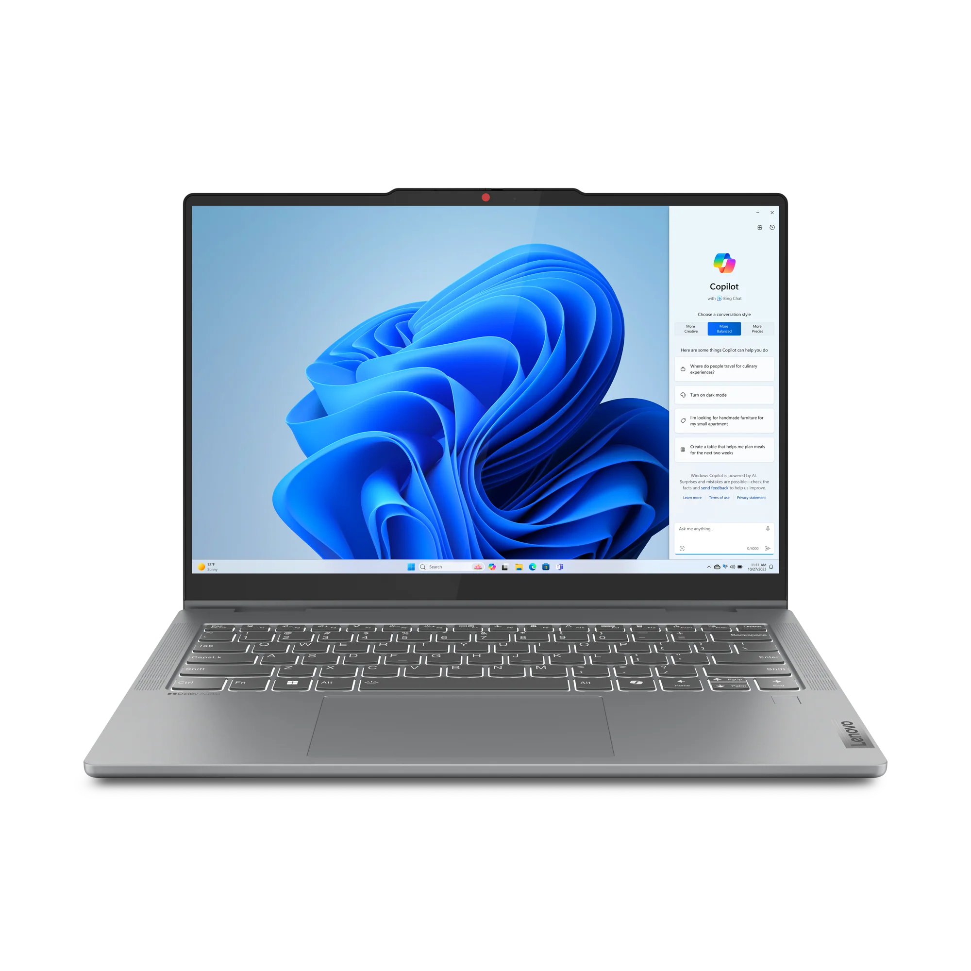 Lenovo IdeaPad 5 2-in-1 14IRH9 Intel Core i5-13420H, 16GB RAM 512GB SSD, 14-inch WUXGA (1920x1200) Touch display + Pen, Eng-Ara keyboard, Windows 11 Home, 83KX002SAX, Luna Grey - Image 13