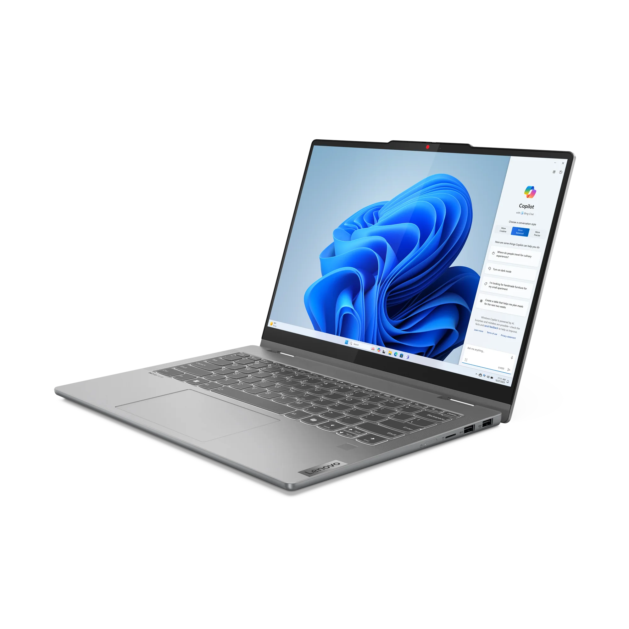 Lenovo IdeaPad 5 2-in-1 14IRH9 Intel Core i5-13420H, 16GB RAM 512GB SSD, 14-inch WUXGA (1920x1200) Touch display + Pen, Eng-Ara keyboard, Windows 11 Home, 83KX002SAX, Luna Grey - Image 4