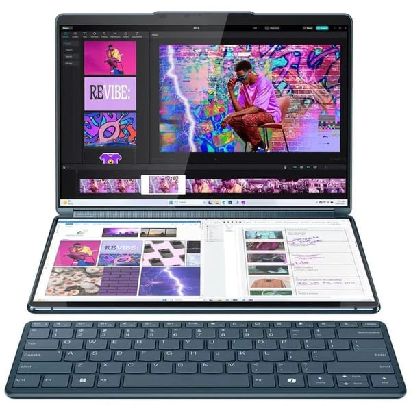 LENOVO Yoga Book 9 83FF000KAX AI Enabled Laptop, Intel 14th Gen U7-155U, 16GB RAM, 1TB SSD, Intel Graphics, 2 x 13.3 2.8K OLED, Windows 11 Home, Tidal Teal - Image 5
