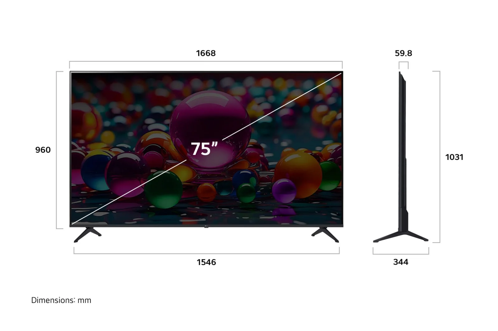 LG 65-inch UHD AI UA85 4K Smart TV with AI Magic Remote, HDR10, webOS25 (2025) - Image 4