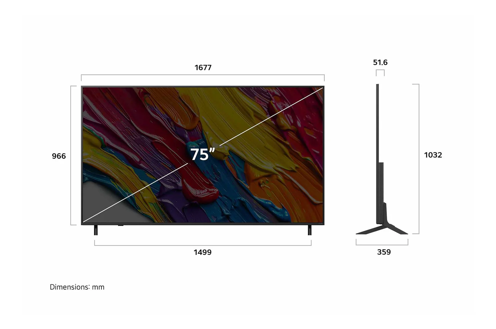 LG 75-inch QNED AI QNED82 4K Smart TV with AI Magic remote, HDR10, webOS25 (2025) - Image 4