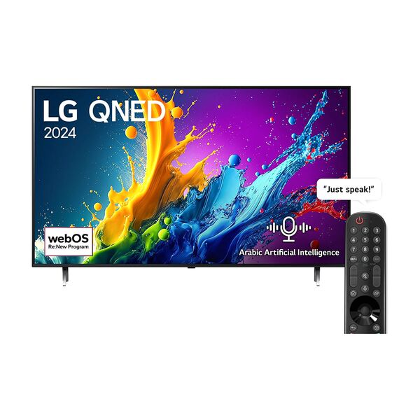 LG 86 Inch QNED QNED80 4K Smart TV AI Magic remote HDR10 webOS24 2024