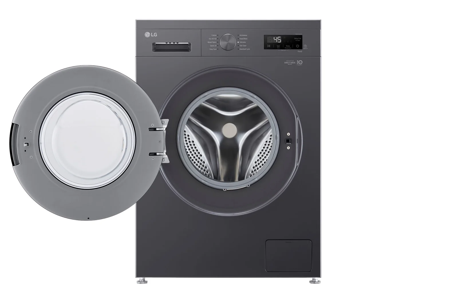 LG 8KG Front Load Washing Machine, F2Y1TYP6J, Black - Image 2