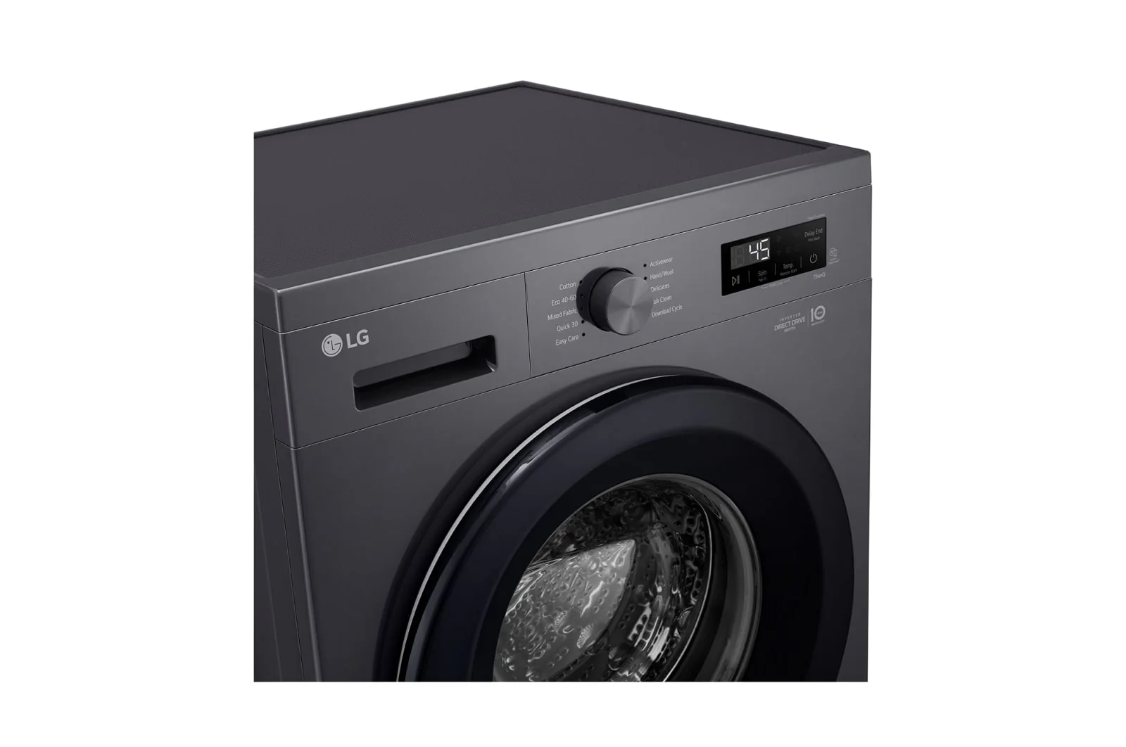 LG 8KG Front Load Washing Machine, F2Y1TYP6J, Black - Image 3
