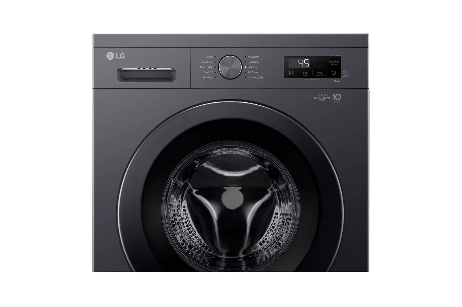 LG 8KG Front Load Washing Machine, F2Y1TYP6J, Black - Image 4