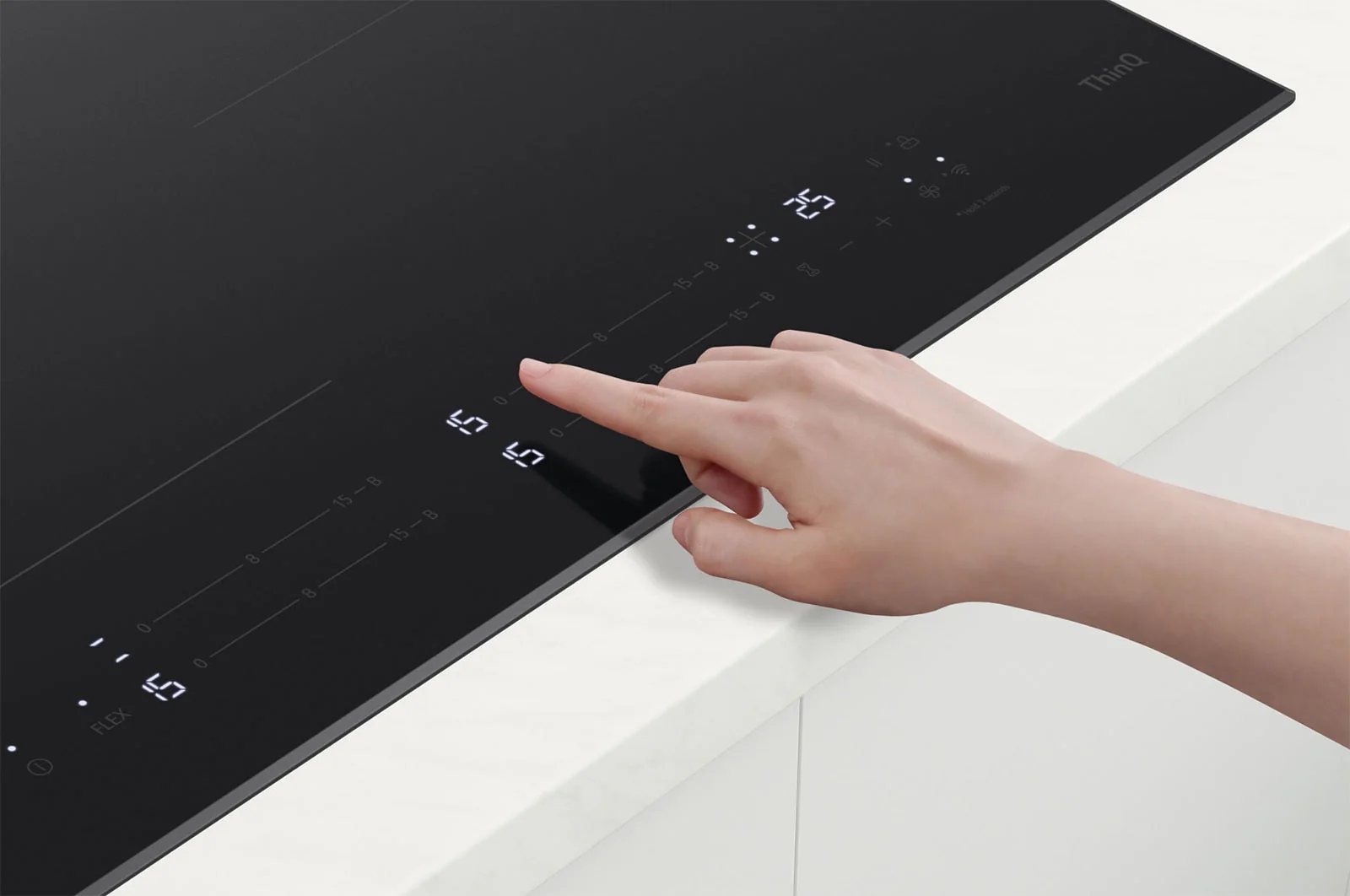 LG 60cm Built-in Induction Cooker, 4 zones CBIZ2435B - Image 4