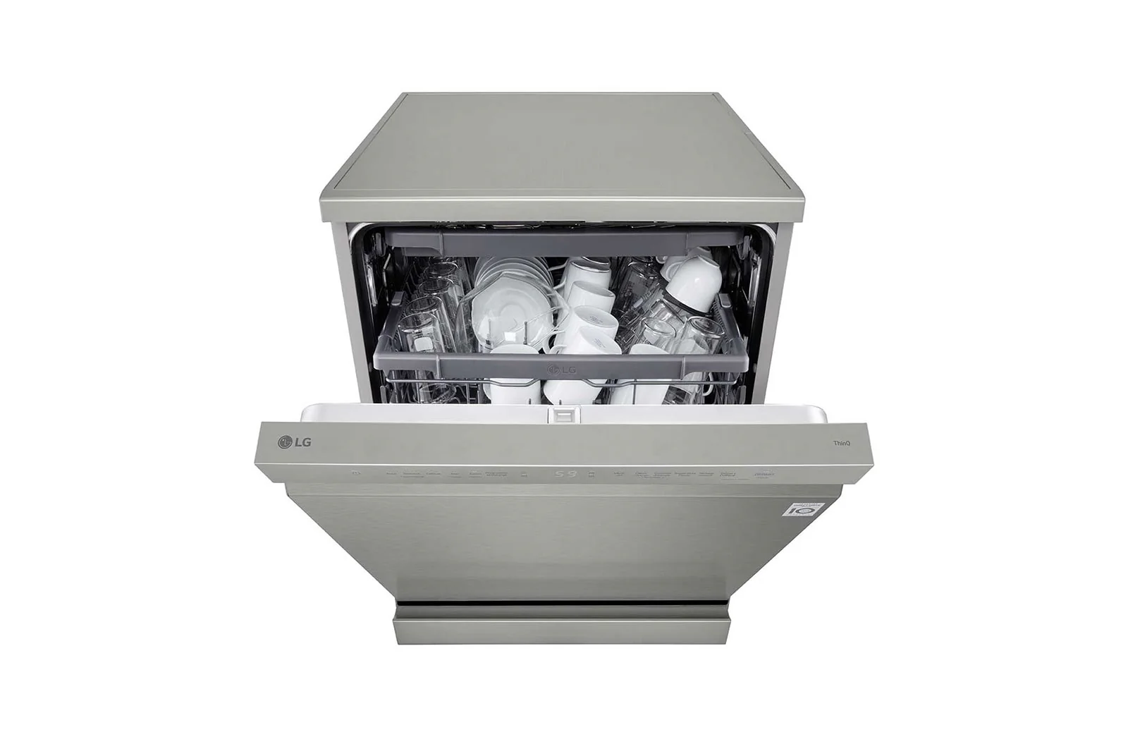 LG 14 Place Setting QuadWash™ Dishwasher, Platinum Silver, DFC513FV - Image 4