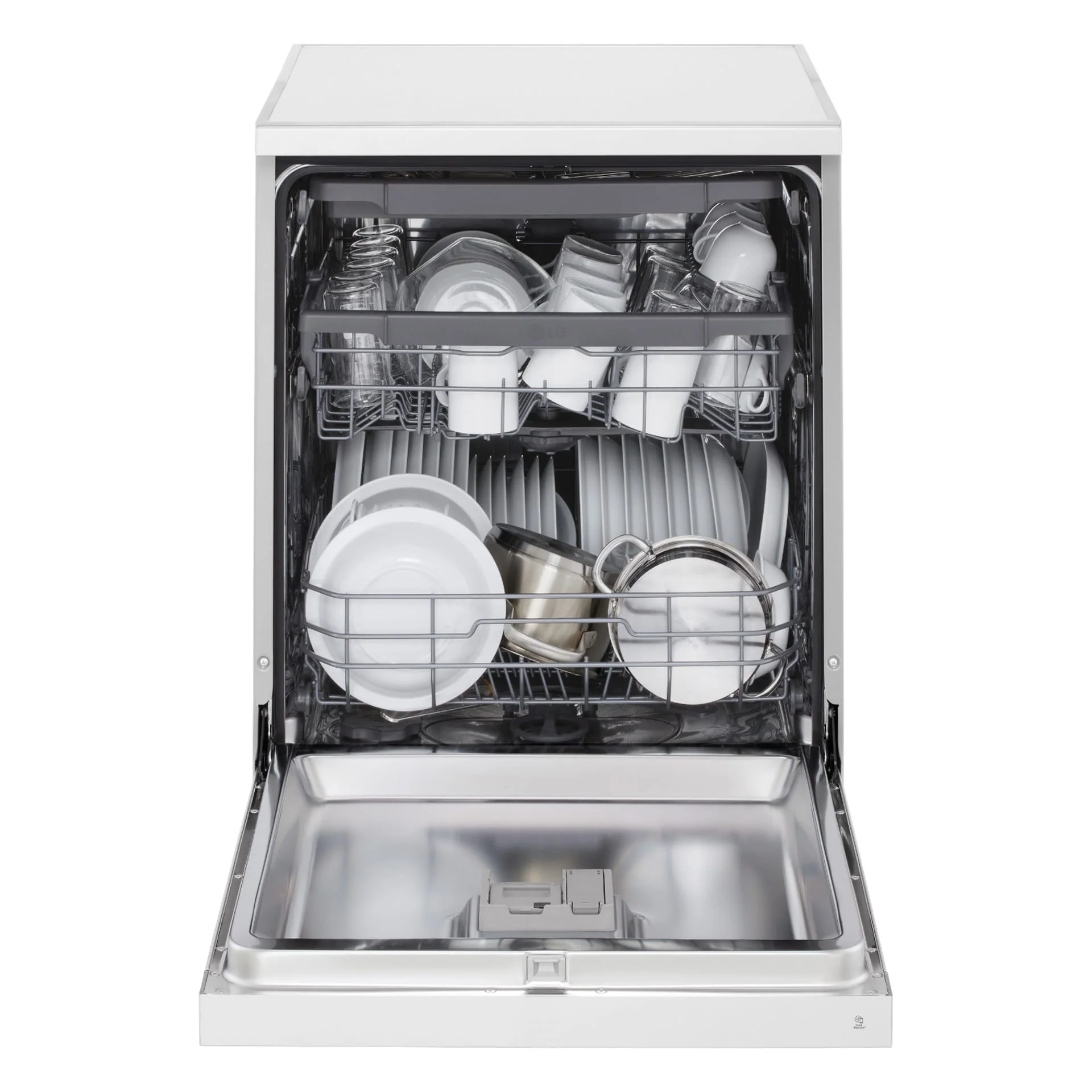 LG Free-Standing Dishwasher, 14 Place Settings, 9 Programs, White, DFC513FW - Image 4