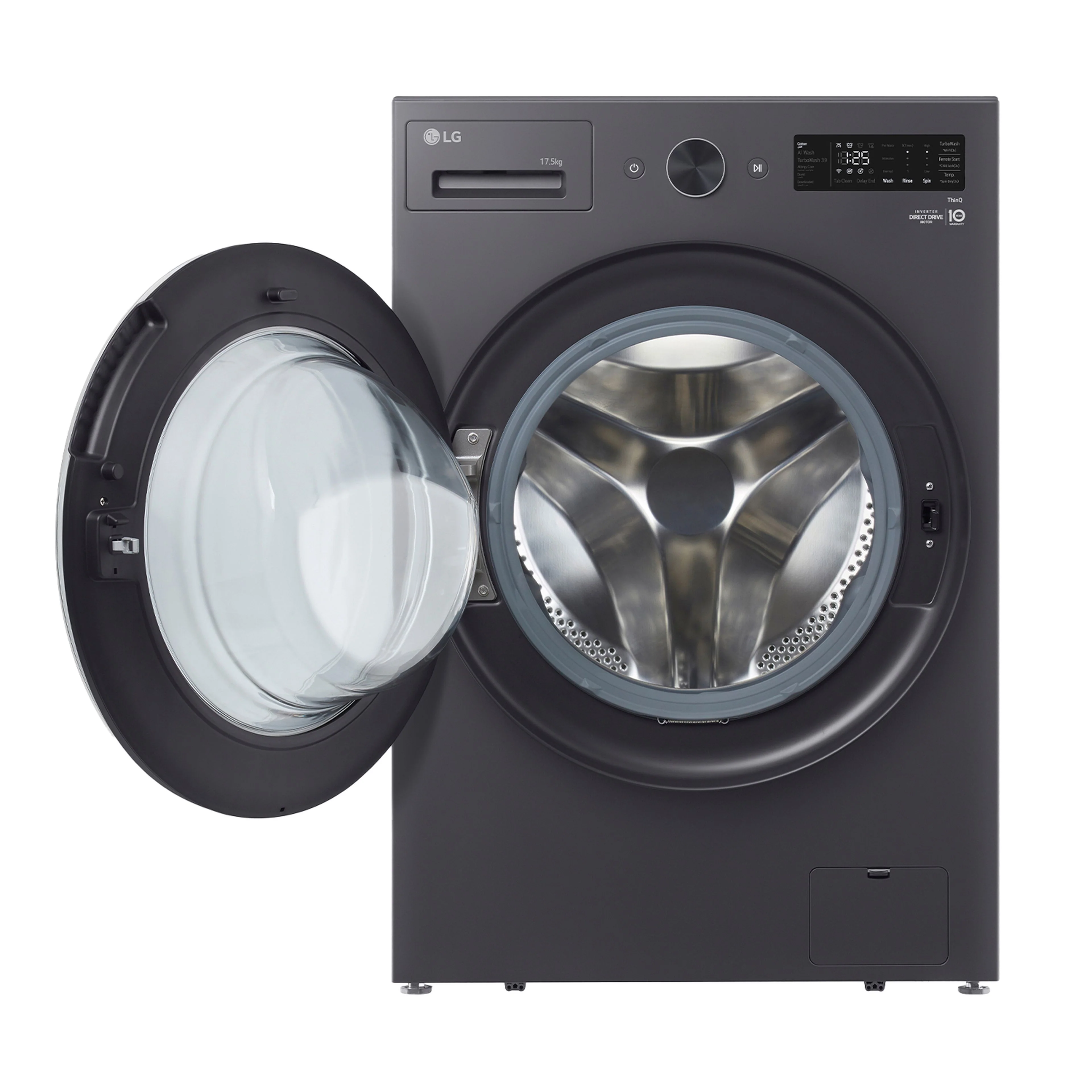 LG Front Load Washing Machine, 17.5 kg, 1000 RPM, Essence Graphite, F0Z8DYPK4 - Image 2