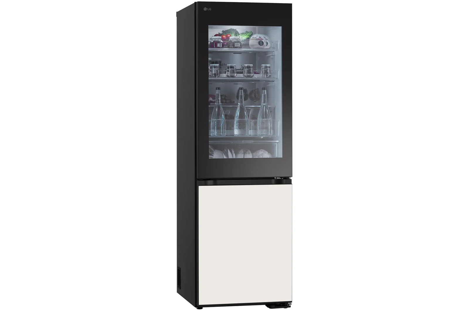 LG 349L Bottom Freezer Refrigerator, Beige glass, InstaView™ GR-V479QGKW - Image 8