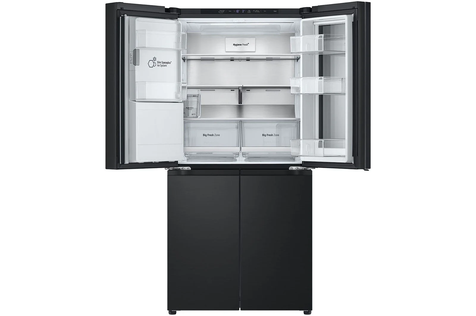 LG French Door Refrigerator with InstaView technology LFX29FFQYB Matte Black 508L - Image 4