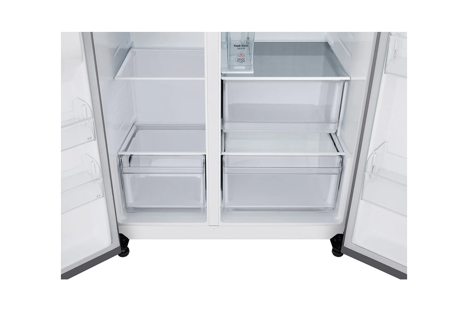 LG Linear Cooling™, Side by Side Refrigerator, 684L, Silver, GR-L267KLKW - Image 6