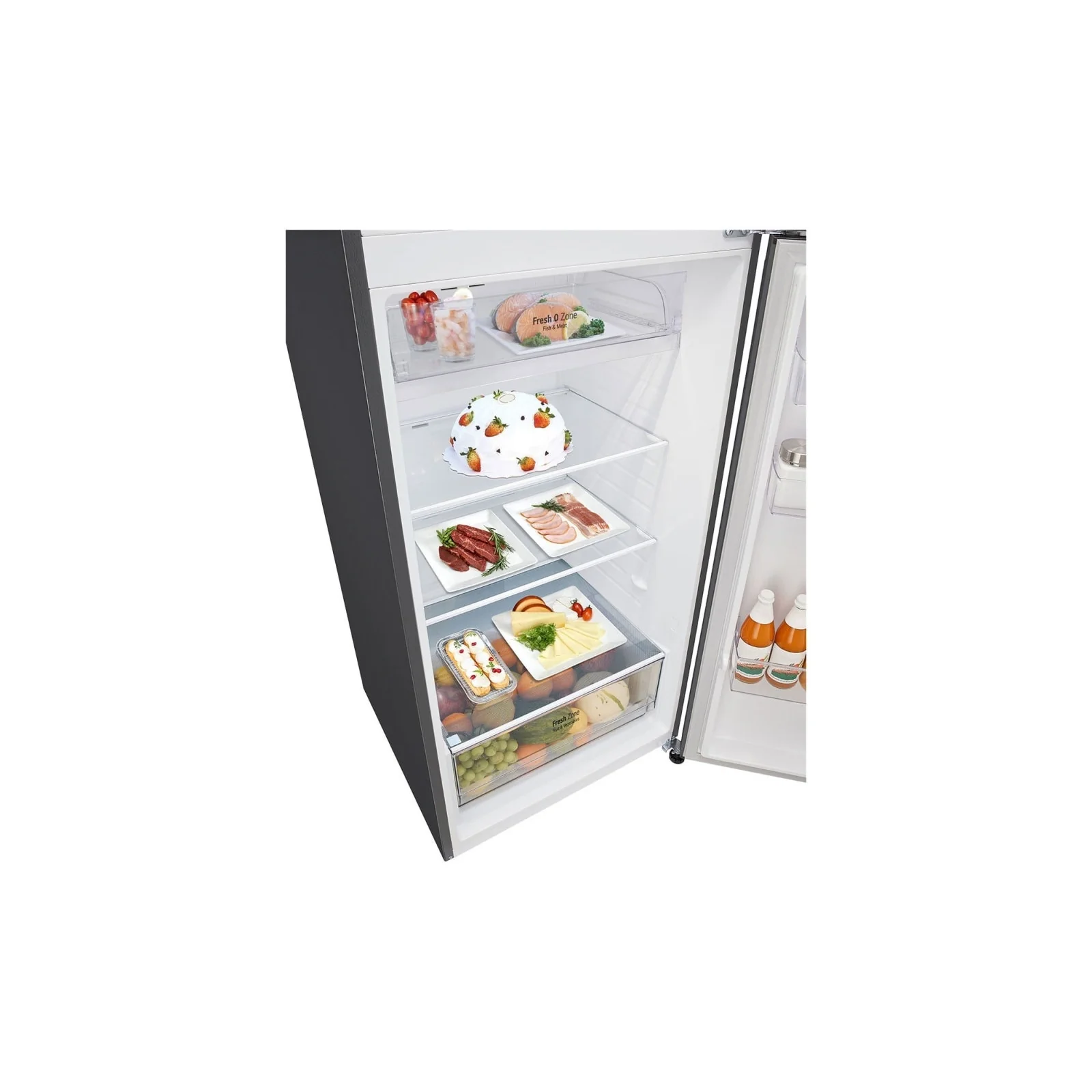 LG Top Freezer Refrigerator, Smart Inverter Compressor, 461L, Silver, GR-B652PFFQ - Image 8