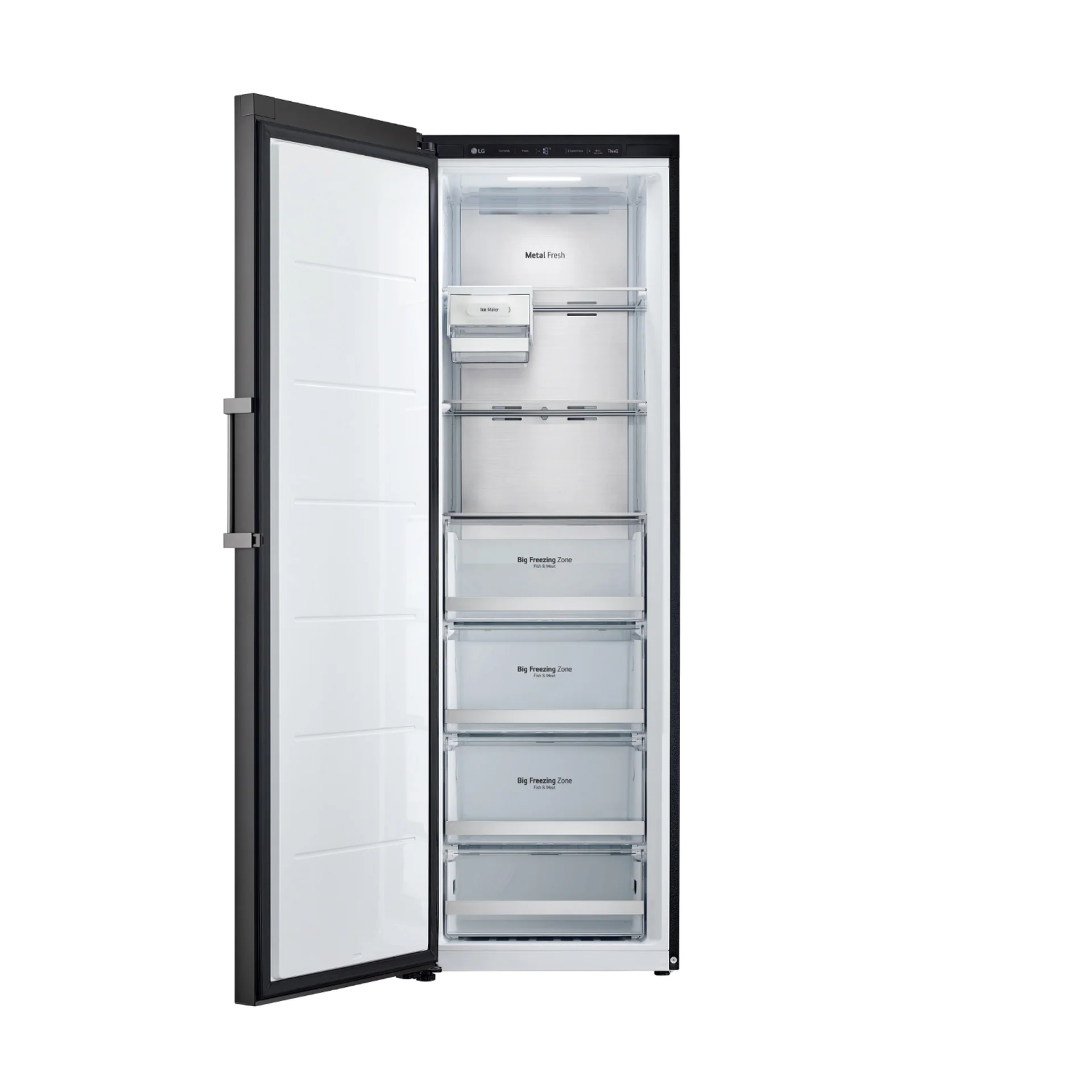 LG Upright Freezer, Inverter Compressor, Multi AirFlow, 321L, Beige, LOB454FGQM - Image 3