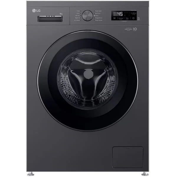 LG 9kg Front Load Washing Machine, Black, F2Y1VYP6J