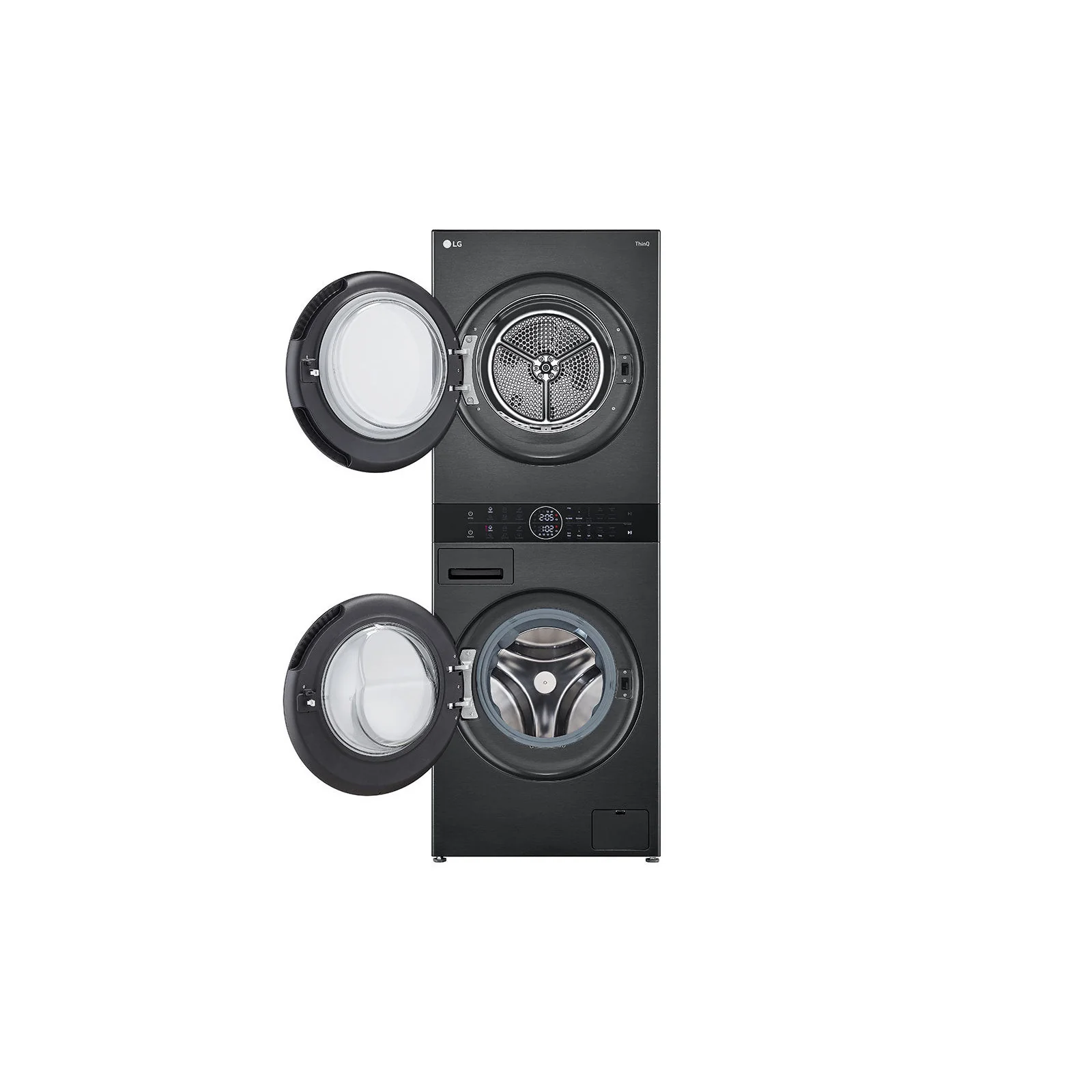 LG WashTower 12KG Washing Machine, 10KG Dual Inverter Heat Pump Dryer, 1400 RPM, Black Steel Finish, W4W8BVPKZHM - Image 2