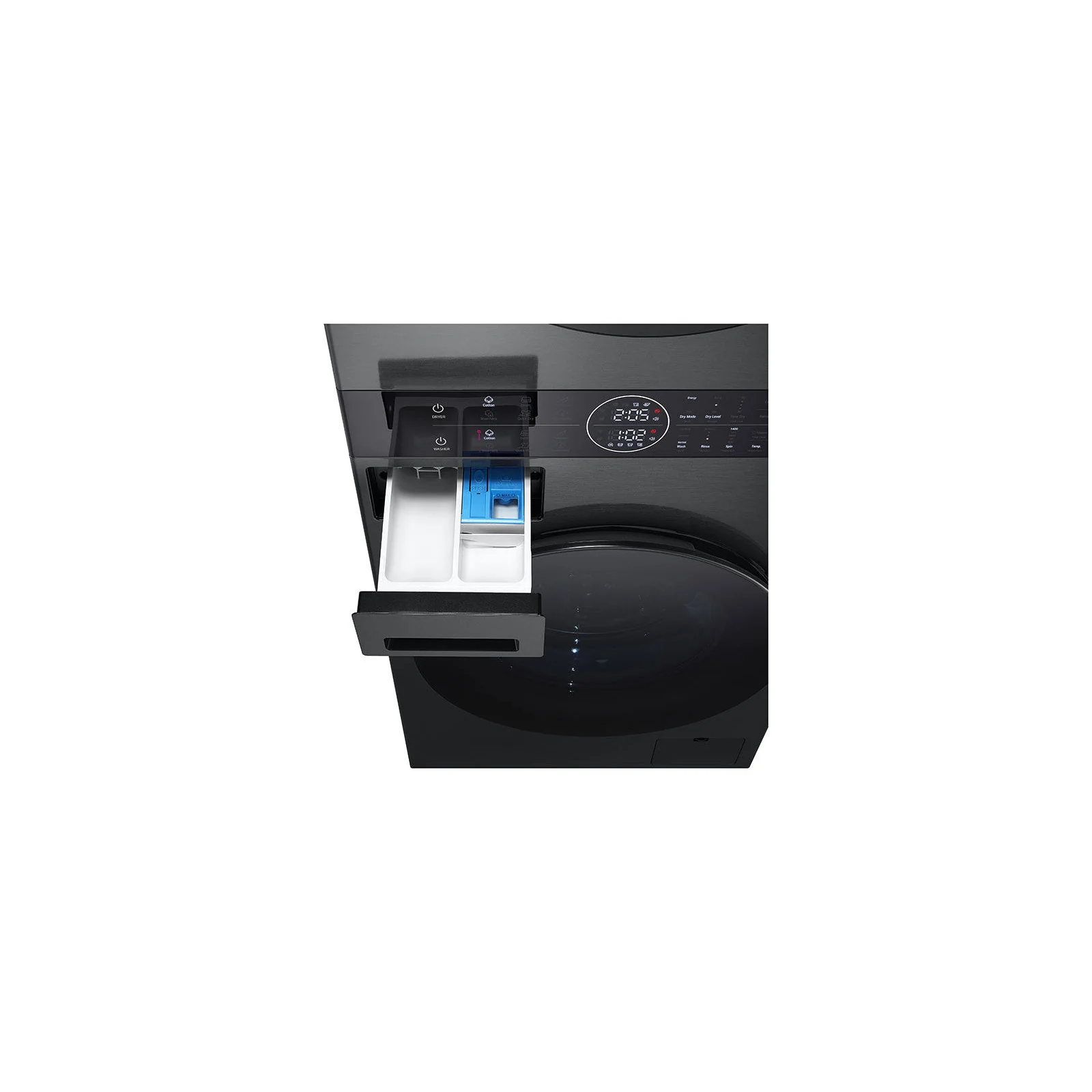 LG WashTower 12KG Washing Machine, 10KG Dual Inverter Heat Pump Dryer, 1400 RPM, Black Steel Finish, W4W8BVPKZHM - Image 4