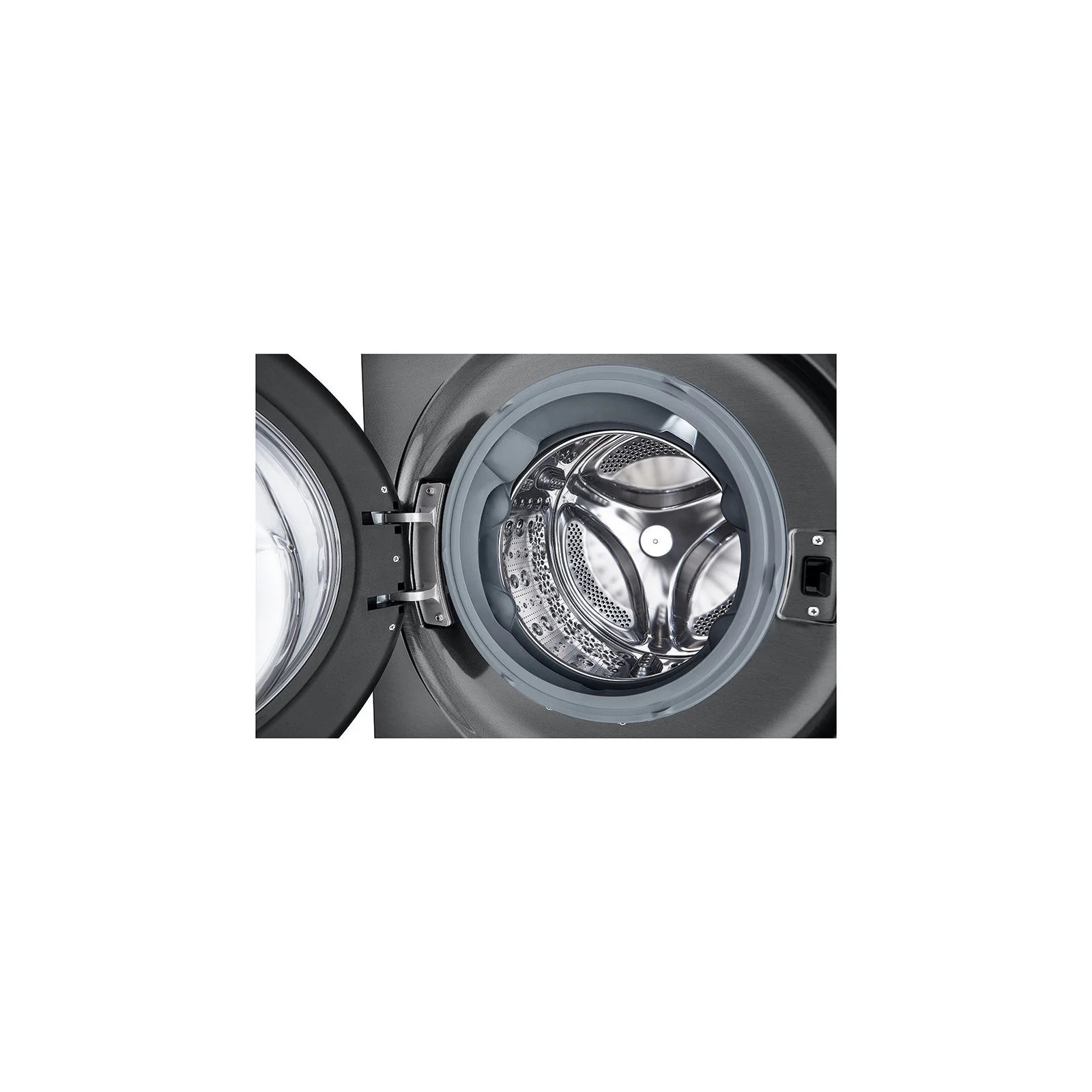 LG WashTower 12KG Washing Machine, 10KG Dual Inverter Heat Pump Dryer, 1400 RPM, Black Steel Finish, W4W8BVPKZHM - Image 6
